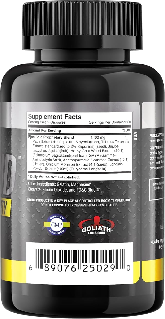 Goliath Labs Premium Men's Multivitamin & Herbal Supplement [60 Veg Capsules] – Maca, Tribulus, and Essential Vitamins for Daily Energy, Immune Support, Muscle Health, and Overall Wellness – 100% Veg