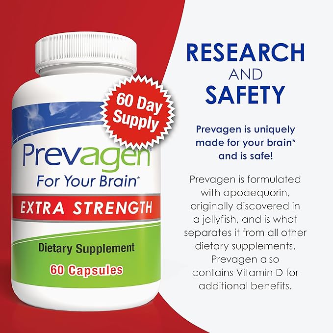 Prevagen Extra Strength - 120 Capsules (4 Month Supply) | Formulated for Your Brain | 20mg of Apoaequorin Plus Vitamin D3-HarmonyPath Wellness