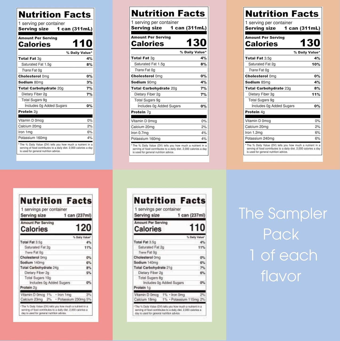 Pop & Bottle, Oat Milk Lattes - Maca, Antioxidants, Ashwagandha, MCT Oil, Collagen, Mushrooms, Organic, Dairy & Gluten Free, Great as Iced Coffee, Lightly Sweetened with Dates - 8 Fl Oz (5 Pack)