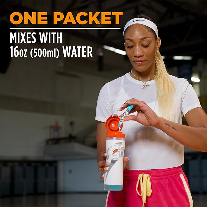 Gatorade G Zero Powder, Grape, 0.10oz Packets, Makes 20 ounces, 10 Count (Pack of 12)