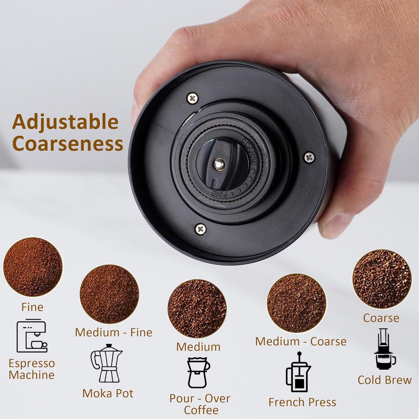 Pour Over Coffee Dripper Set, Hand Drip Coffee Maker Set, All in One Pour Over Kit with Electric Grinder, Coffee Dripper Set, Ideal for Anniversary Birthday Gift