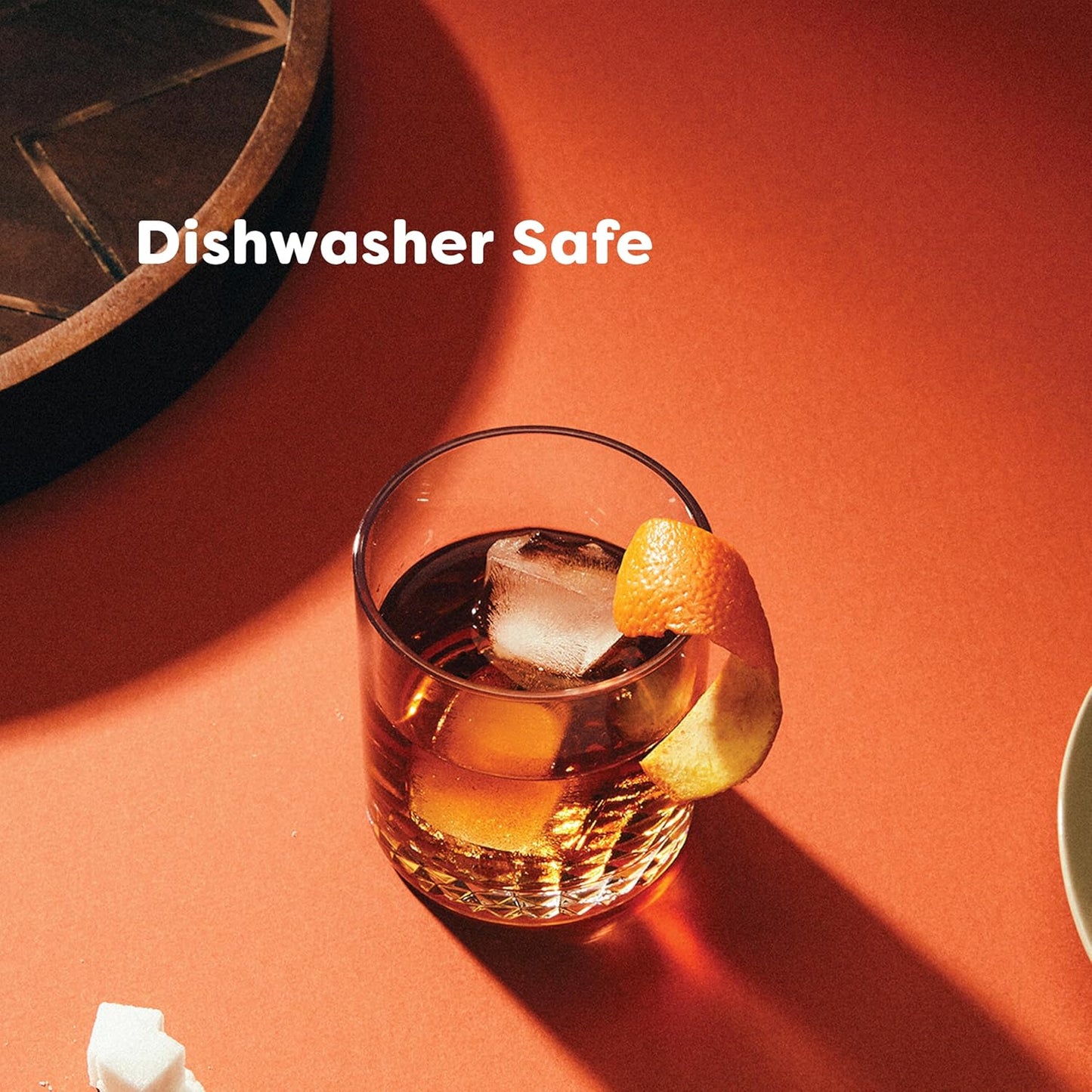 TOSSWARE RESERVE 10oz Stacking Old Fashioned, SET OF 24, Premium Quality, Dishwasher Safe & Heat Resistant Unbreakable Plastic Old Fashioned Glasses, Clear